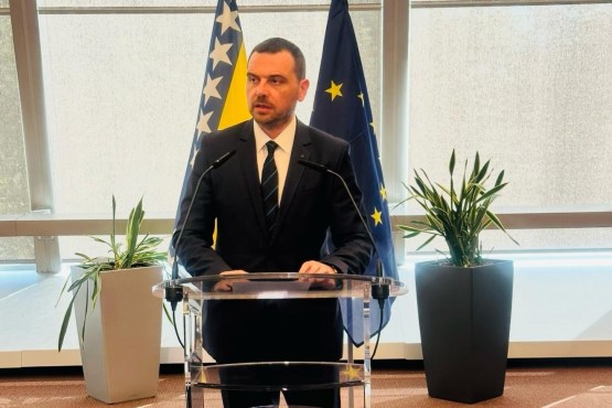 Predsjedatelj Izaslanstva PSBiH u PSVE Saša Magazinović govorio u Strasbourgu na otvaranju izložbe u PSVE